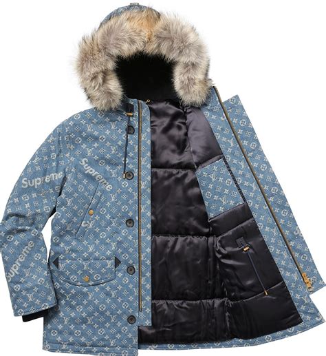 supreme louis vuitton winter jacket|louis vuitton supreme real.